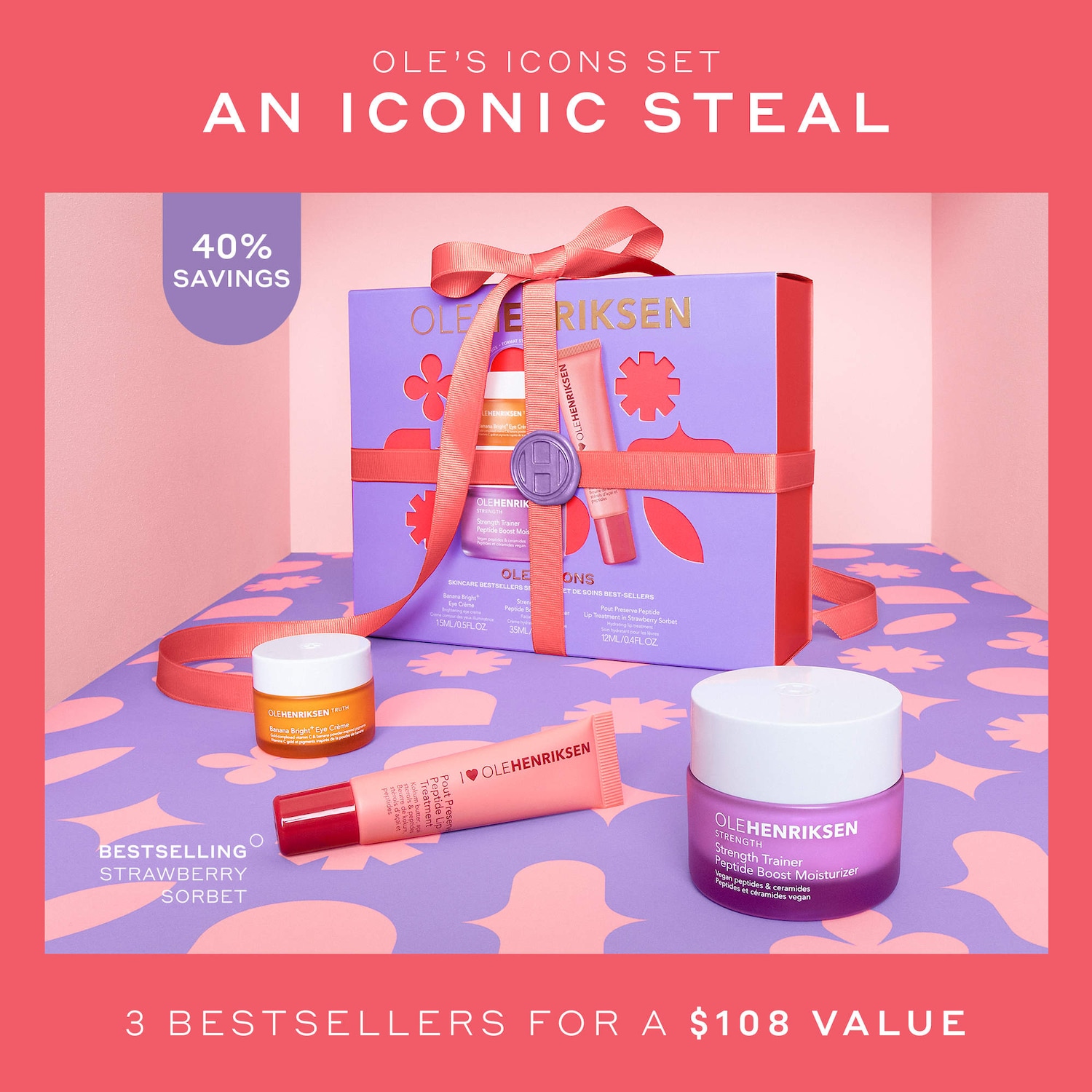 ハイブランドお試しコスメセット Ole's Icons Vitamin C + Peptides Gift Set - OLEHENRIKSEN | Sephora
