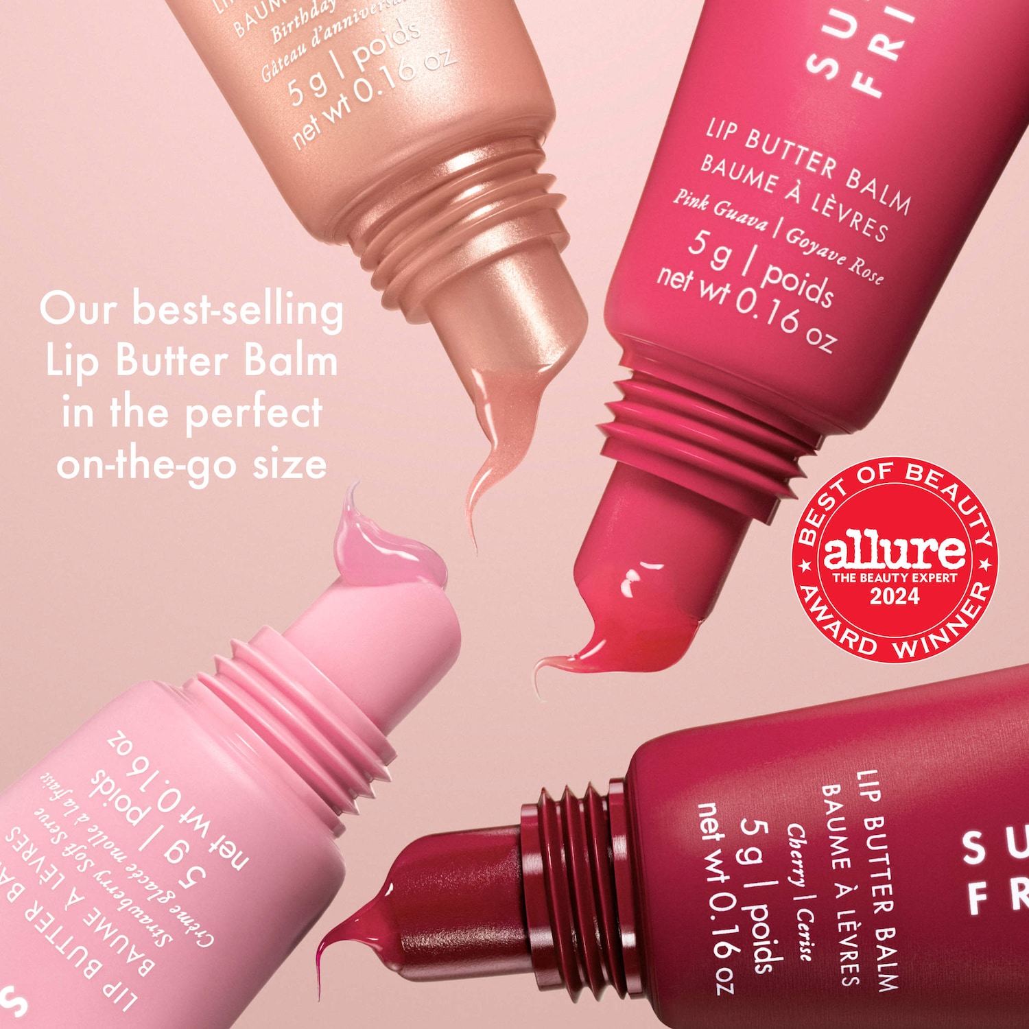 Розовый набор мини-бальзамов для губ Summer Fridays The Lip Butter Balm Minis — фото 4