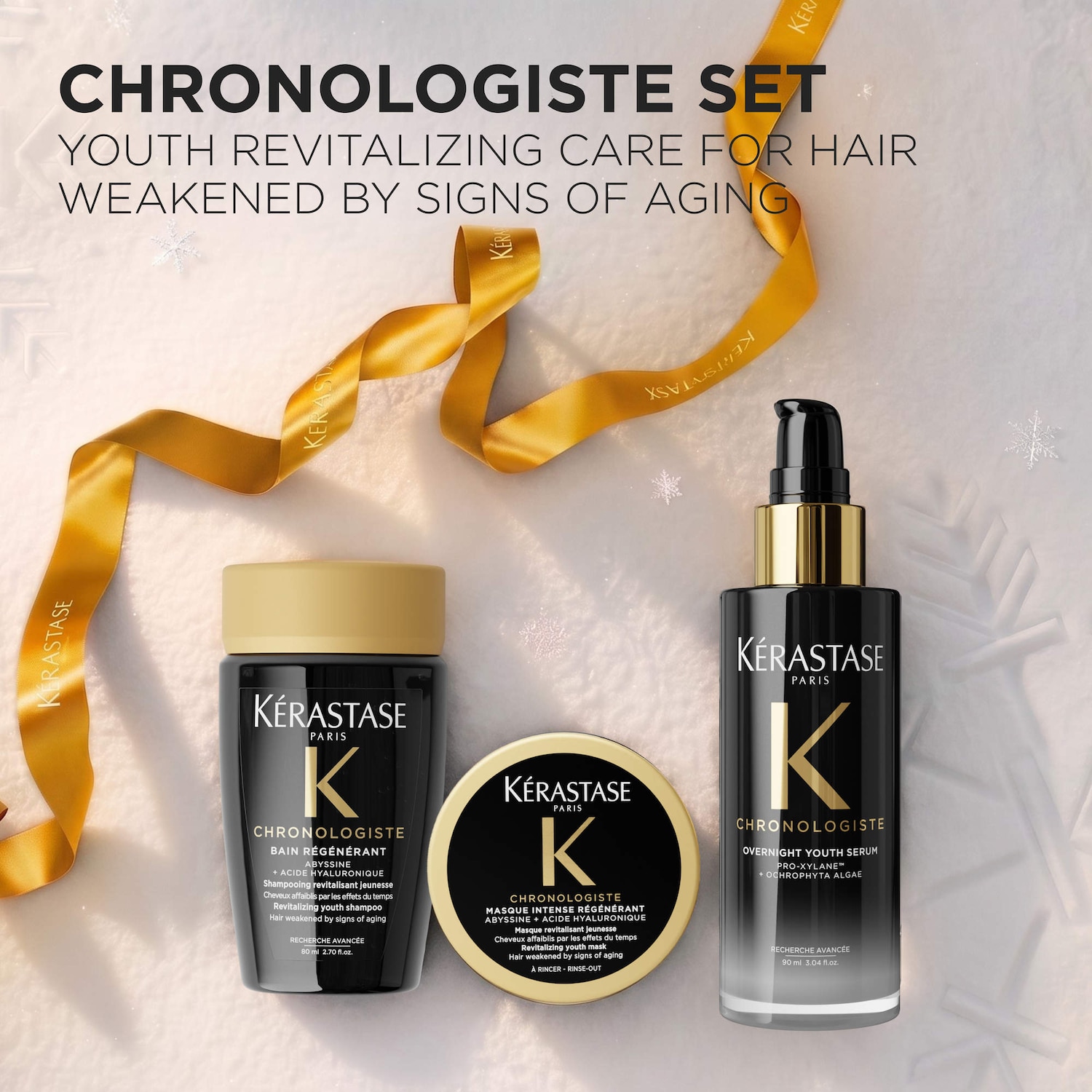 Chronologiste Trio Gift Set for Dry, Thin, Aging Hair - Ké