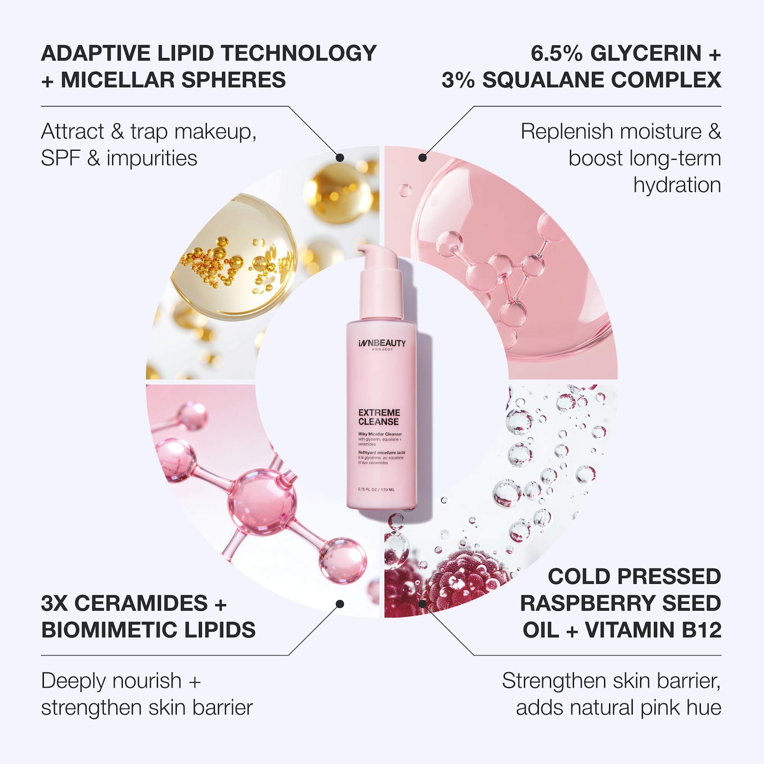 Мини-версия мицеллярного молочка для очищения INNBeauty Project Extreme Cleanse — фото 7
