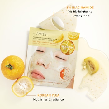 glutathione niacinamide sheet mask Korean Yuja Brightening Hydrogel Set with Vitamin C + + tissue repair peptide stack A brightening and anti Bulk Discount:x 100 Filtering Reta and GHK-Cu