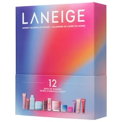 LANEIGE 12 Days of Wonder skincare and lip advent calendar