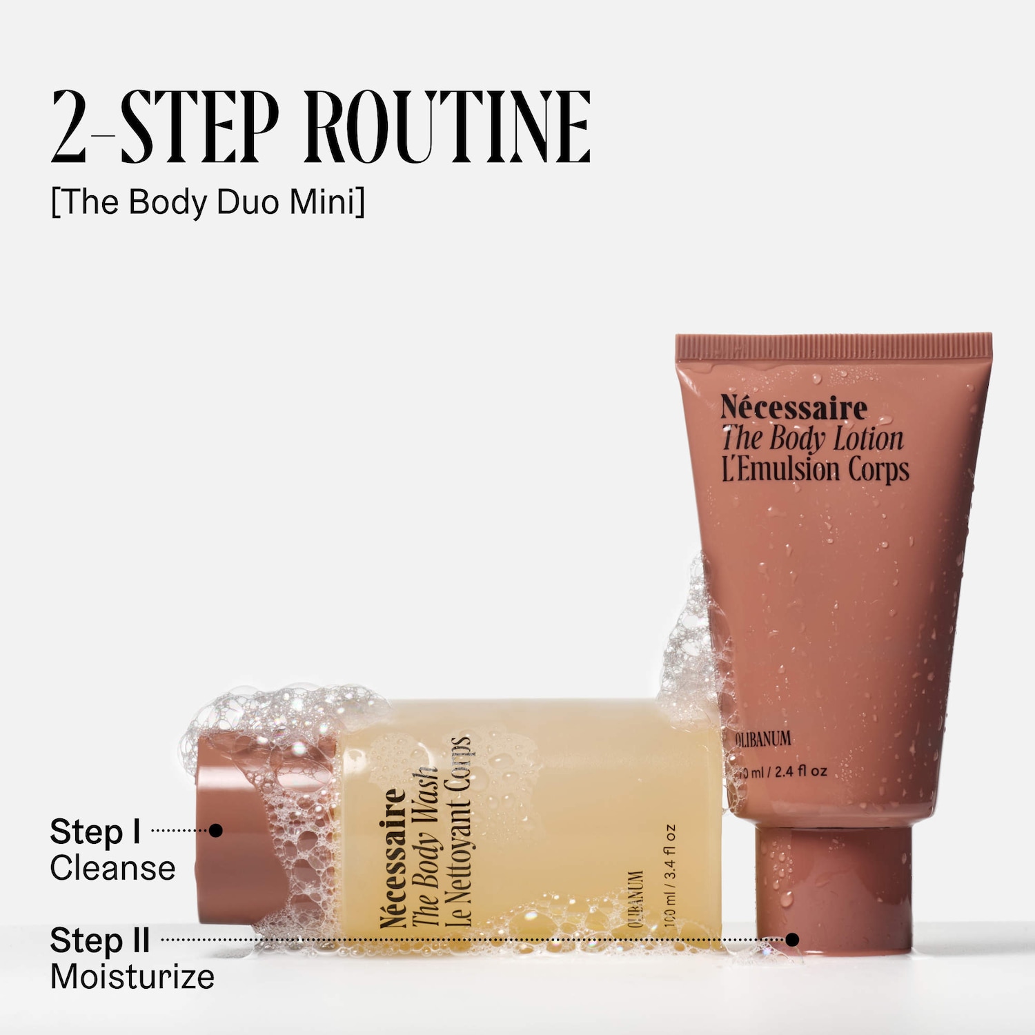 Дорожный набор гель для душа и лосьон для тела Nécessaire The Body Duo Mini Olibanum — фото 6