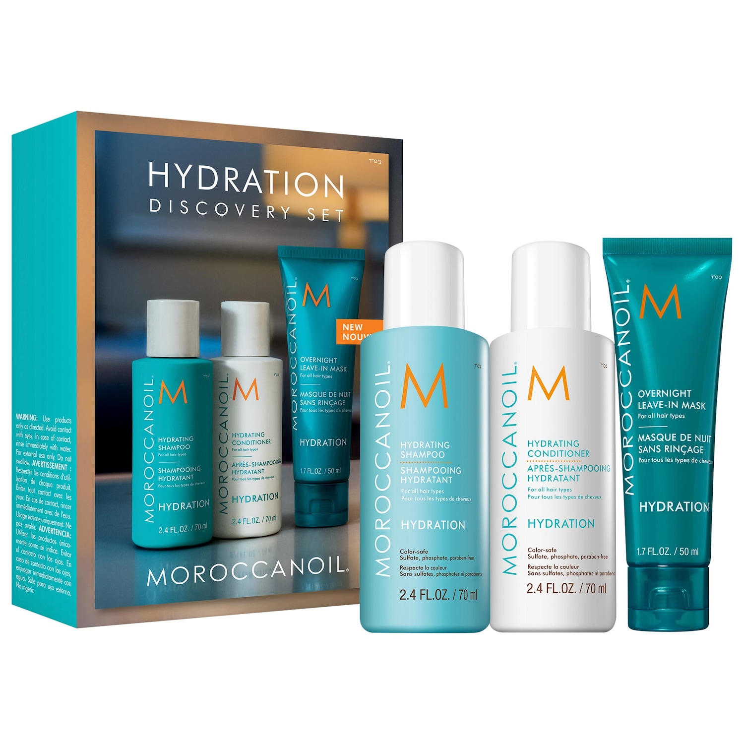 Вводный набор ночной несмываемой маски для волос Moroccanoil — фото 1