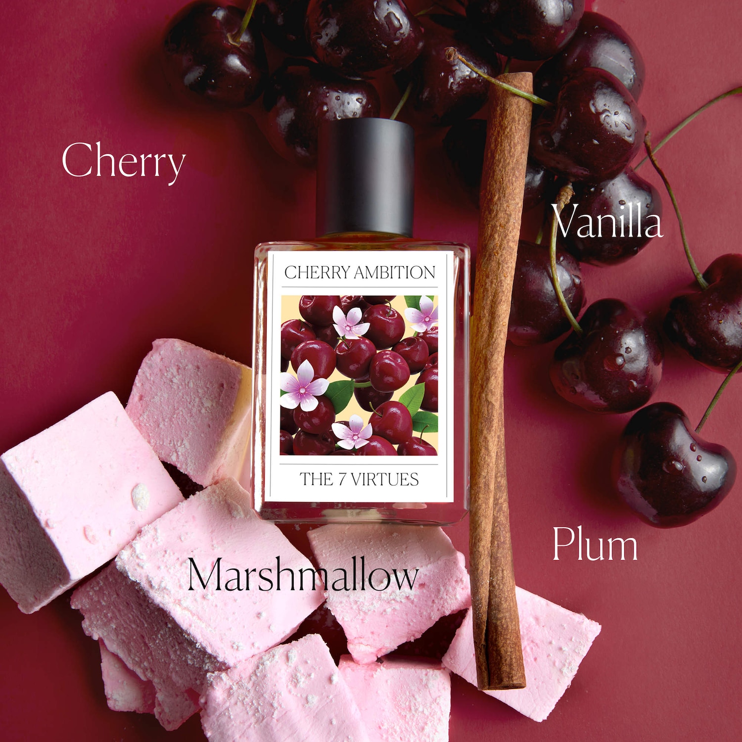 セブンバーチューズ チェリーアンビション セフォラ 香水 Cherry Ambition Eau de Parfum Travel Spray - The 7 Virtues | Sephora