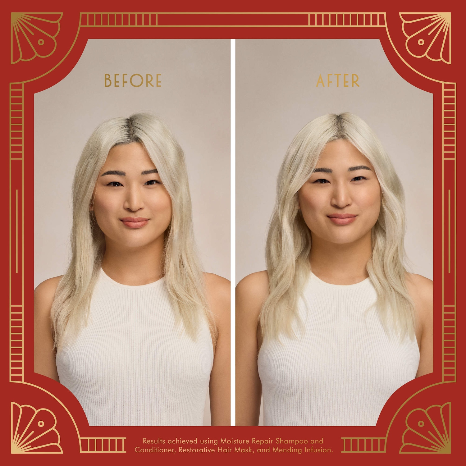 Moisture Repair Shampoo and Conditioner Set with Mini Perfect