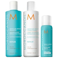 Moroccanoil - Moisture Repair Shampoo and Conditioner Set with Mini Perfect Defense Heat Protectant