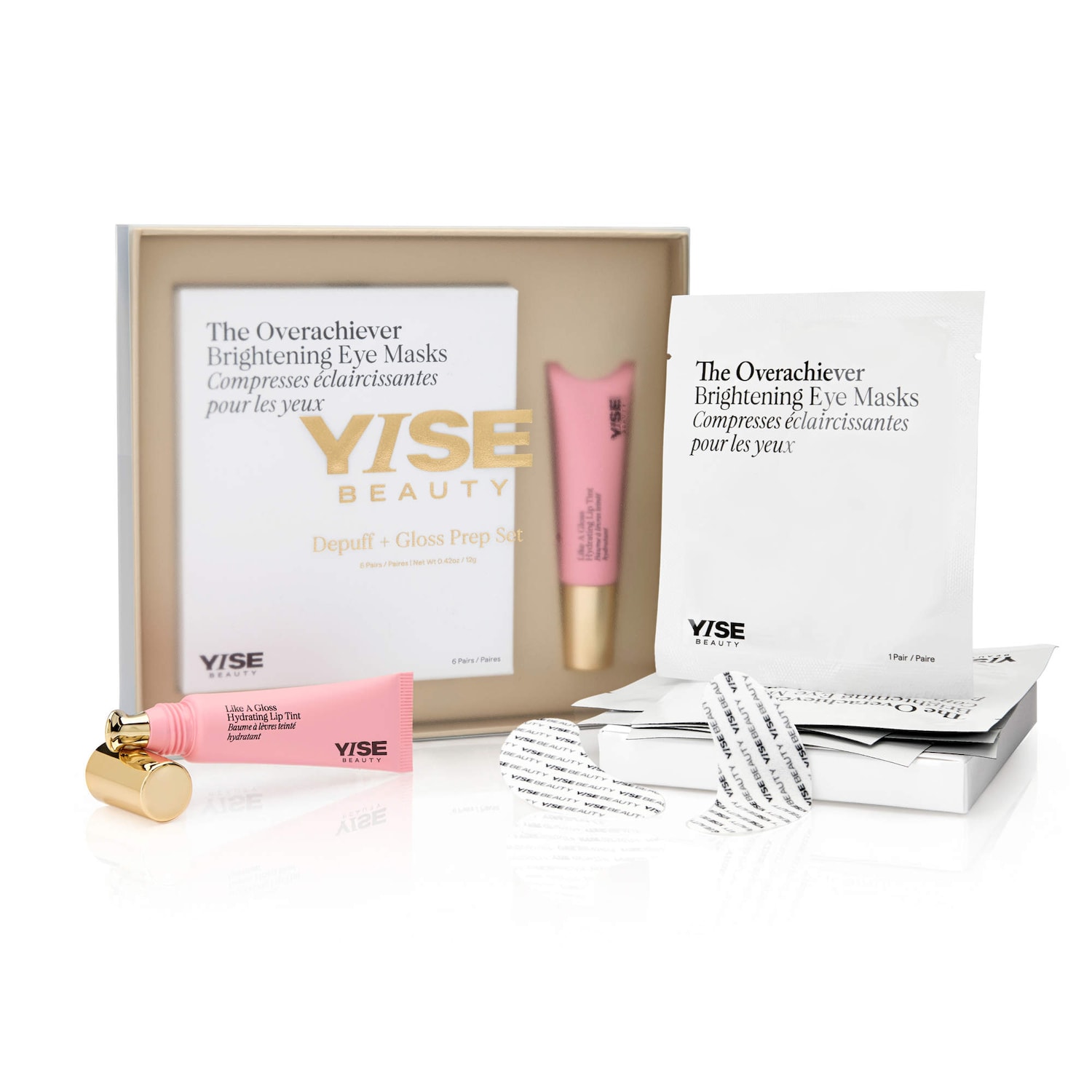 Набор Yise Beauty Depuff & Prep: увлажняющие патчи для глаз и тинт для губ — фото 2