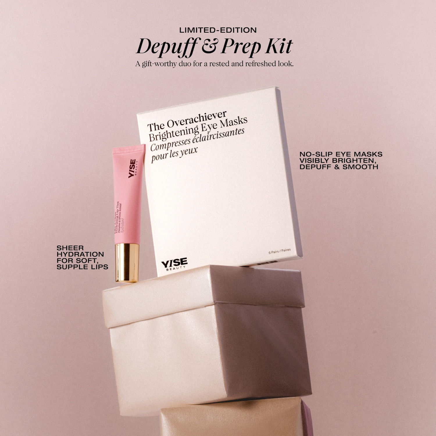 Набор Yise Beauty Depuff & Prep: увлажняющие патчи для глаз и тинт для губ — фото 5
