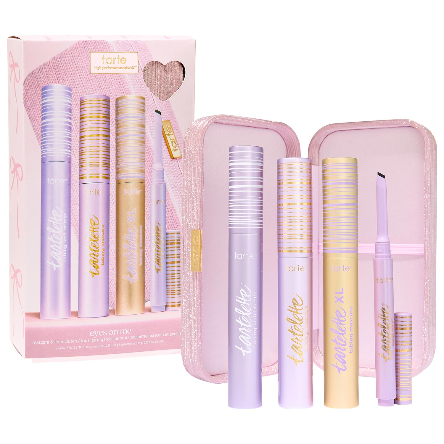 Клатч tarte Eyes on me tartelette mascara & liner clutch