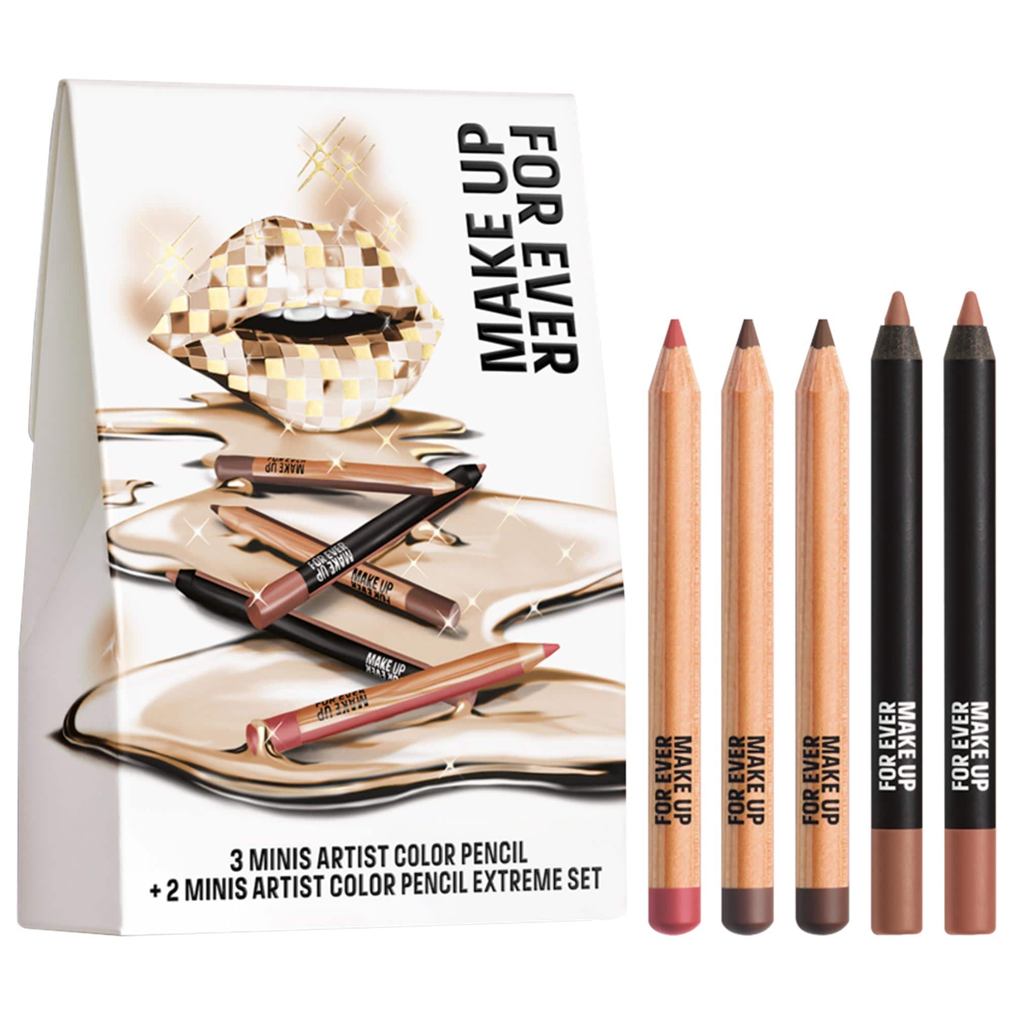 MAKE UP FOR EVER 6点セット Mini Artist Color Pencil Original & Extreme Long-lasting Lip Liner