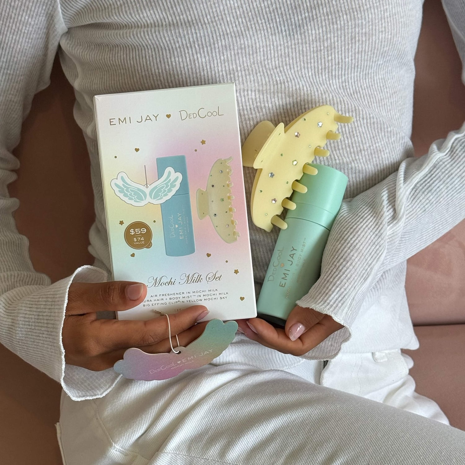 Emi Jay x Dedcool Mochi Milk Aura Hair + Body Mist Gift Set - Emi