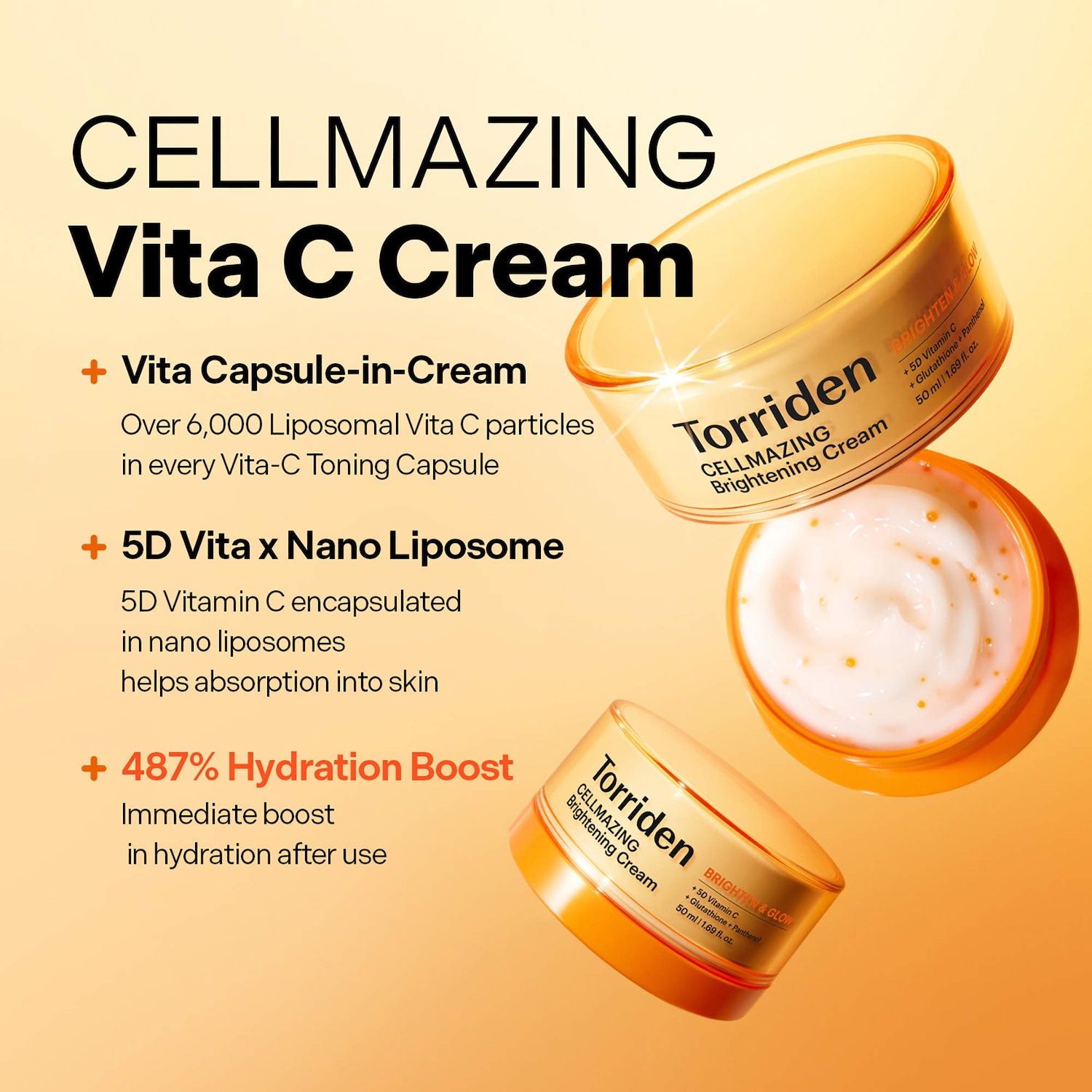 CELLMAZING 5D Vitamin C All-Over Brightening Glow Cream