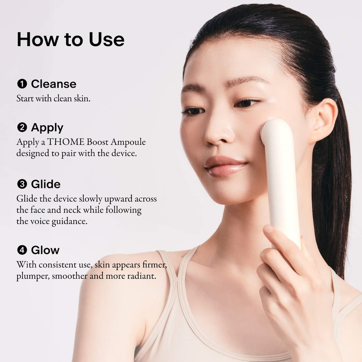 ボディ・フェイスケア T THE GLOW SIGNATURE The Glow SIGNATURE Professional-Grade Ultrasound Skincare Device
