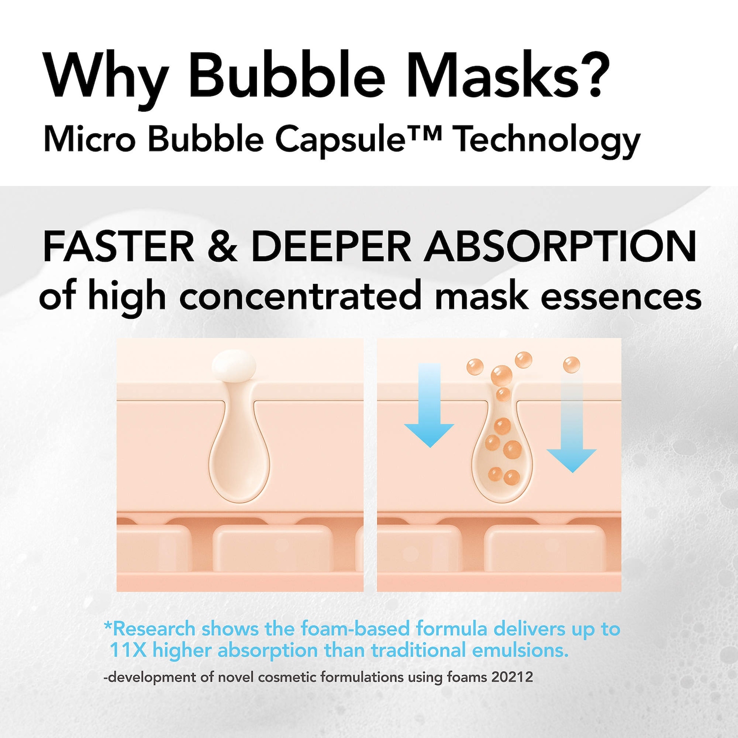 30 sec Quick Bubble Mask - Moist with 8 types of hyaluronic acid