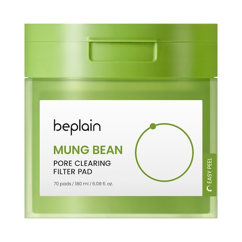 Очищающие тонер-пэды для пор beplain Mung Bean с пептидом золотистой фасоли