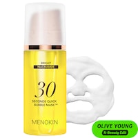 MENOKIN - 30 sec Quick Bubble Mask - Bright 95ml with niacinamide & glutathione for glow care