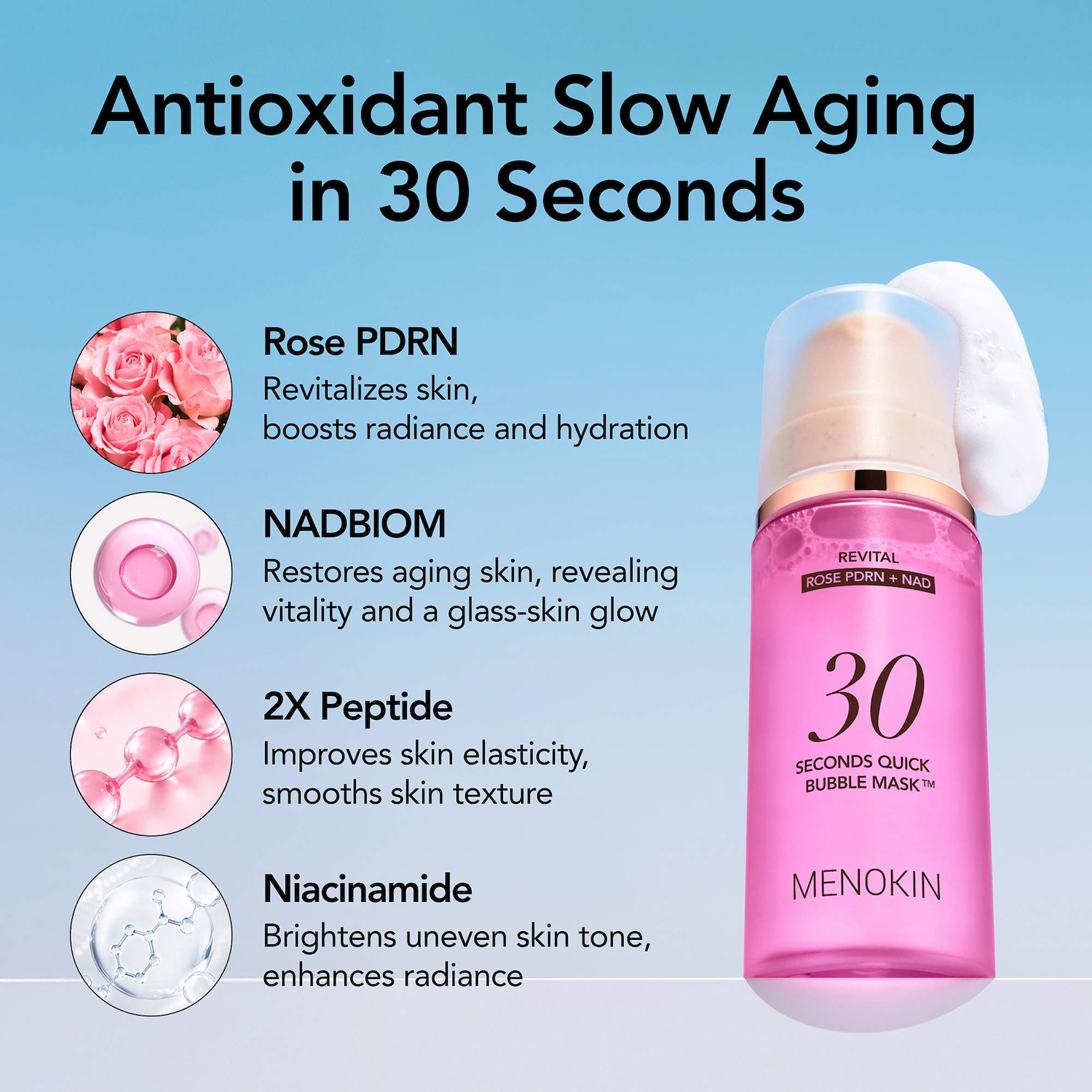 30sec Quick Bubble Mask_Revital with Brightening & Vitality Care