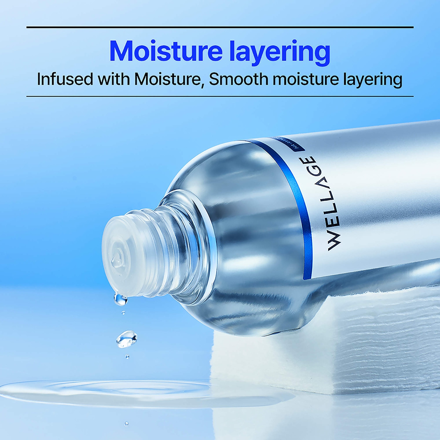 Real Hyaluronic Toner for Instant Moisture Boosting - WELLAGE