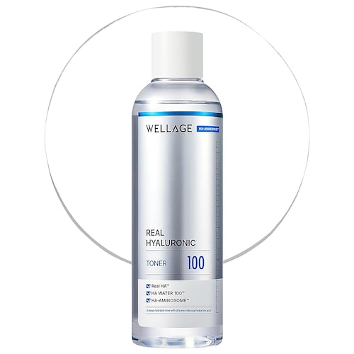 Тонер для мгновенного увлажнения Wellage Real Hyaluronic
