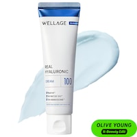 WELLAGE - Real Hyaluronic 100 Cream with Ceramide & Panthenol for 100hr Moisture-Lock 
