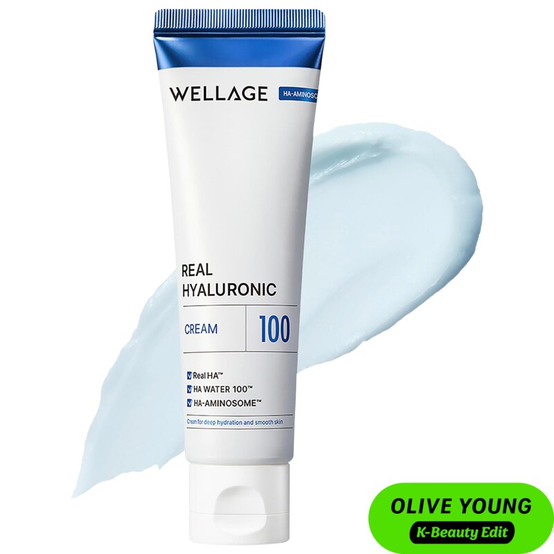 Real Hyaluronic 100 Cream with Ceramide & Panthenol for 100hr Moisture-Lock