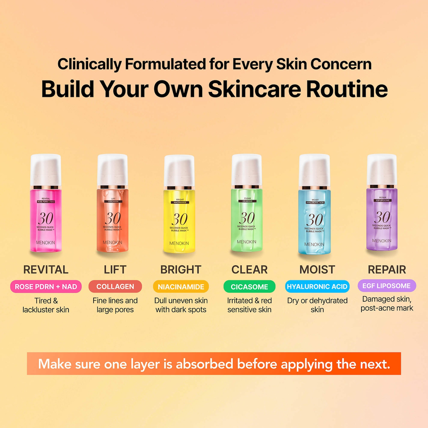30 sec Quick Bubble Mask - Repair with EGF-Liposome for skin