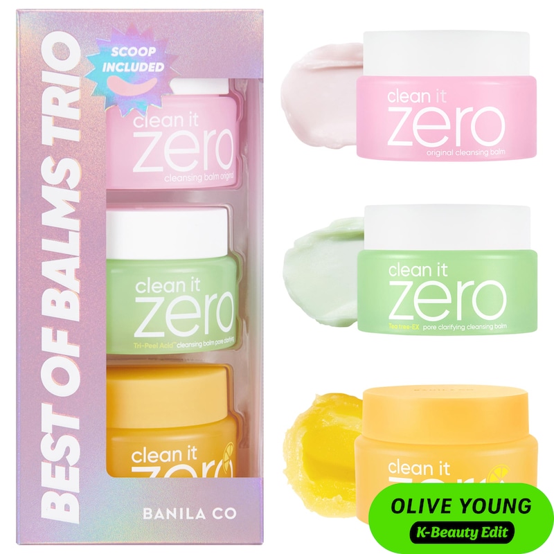 Clean it Zero Best of Cleansing Balms Trio(Clean It Zero Original Balm & Clean It Zero Pore Clarifying Balm & Clean It Zero Brightening Balm)