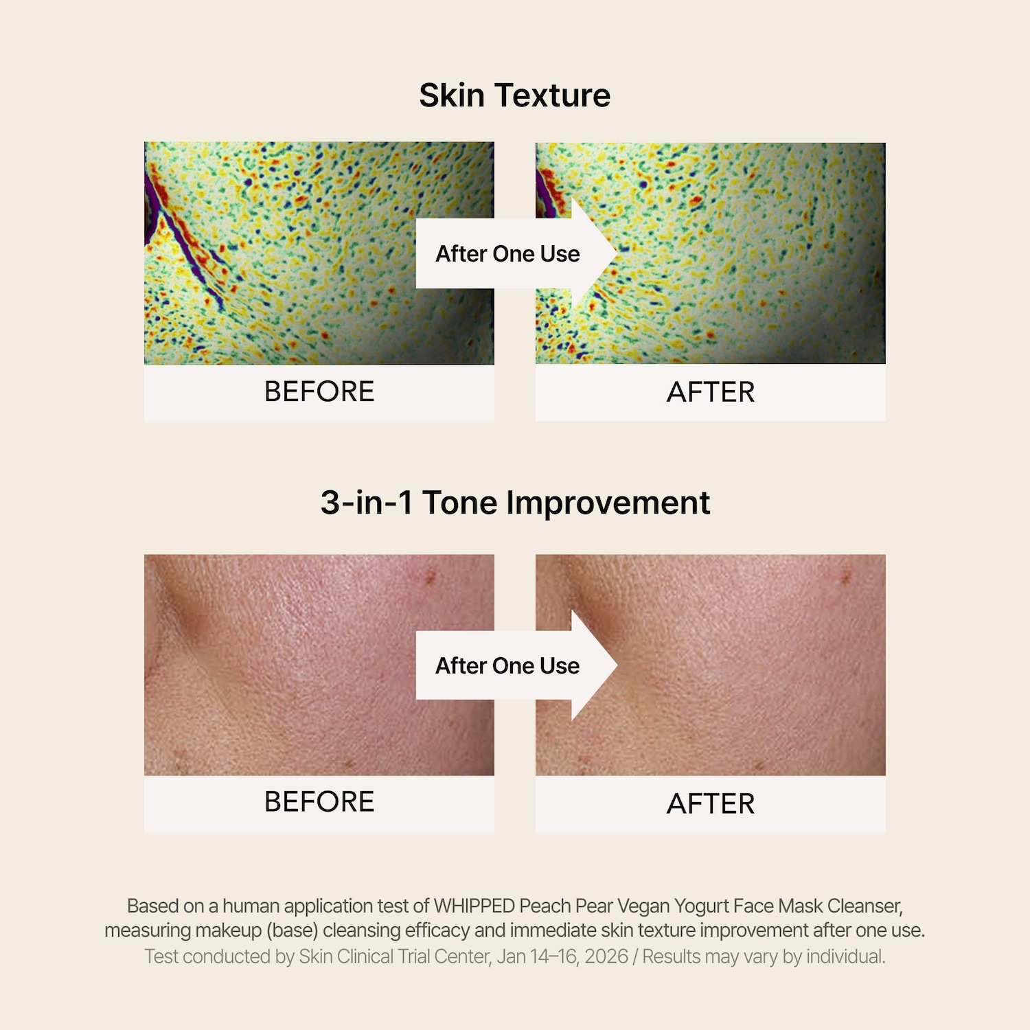 Peach Pear Yogurt Face Mask Cleanser - Whipped