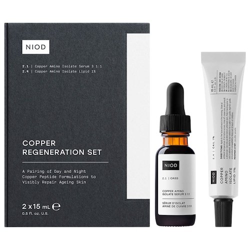 Антивозрастной набор с пептидами для утра и вечера Niod Copper Regeneration