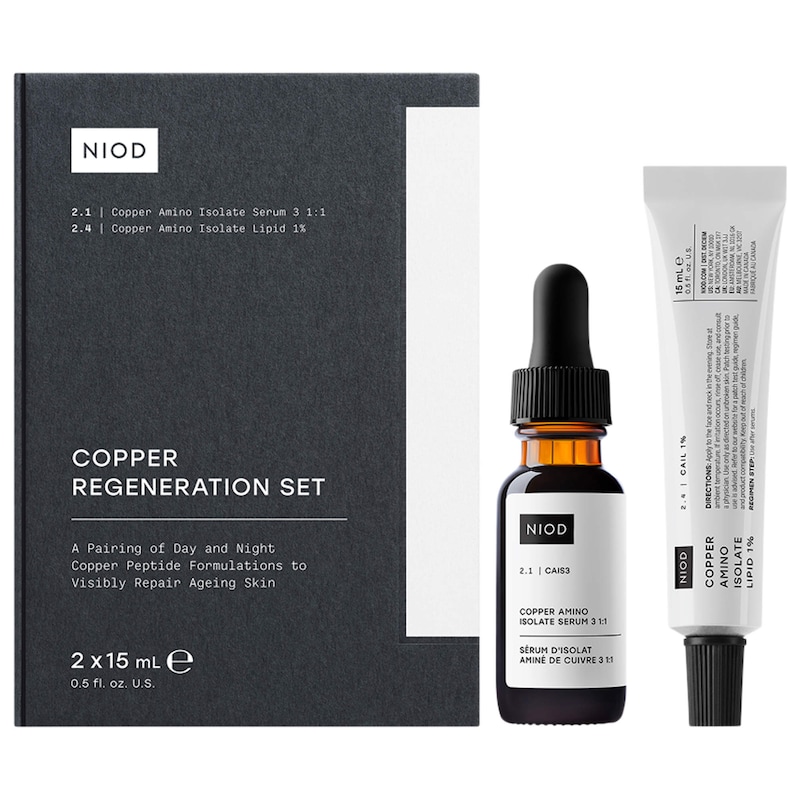Copper Regeneration Anti-Aging Peptide AM+PM Skincare Set