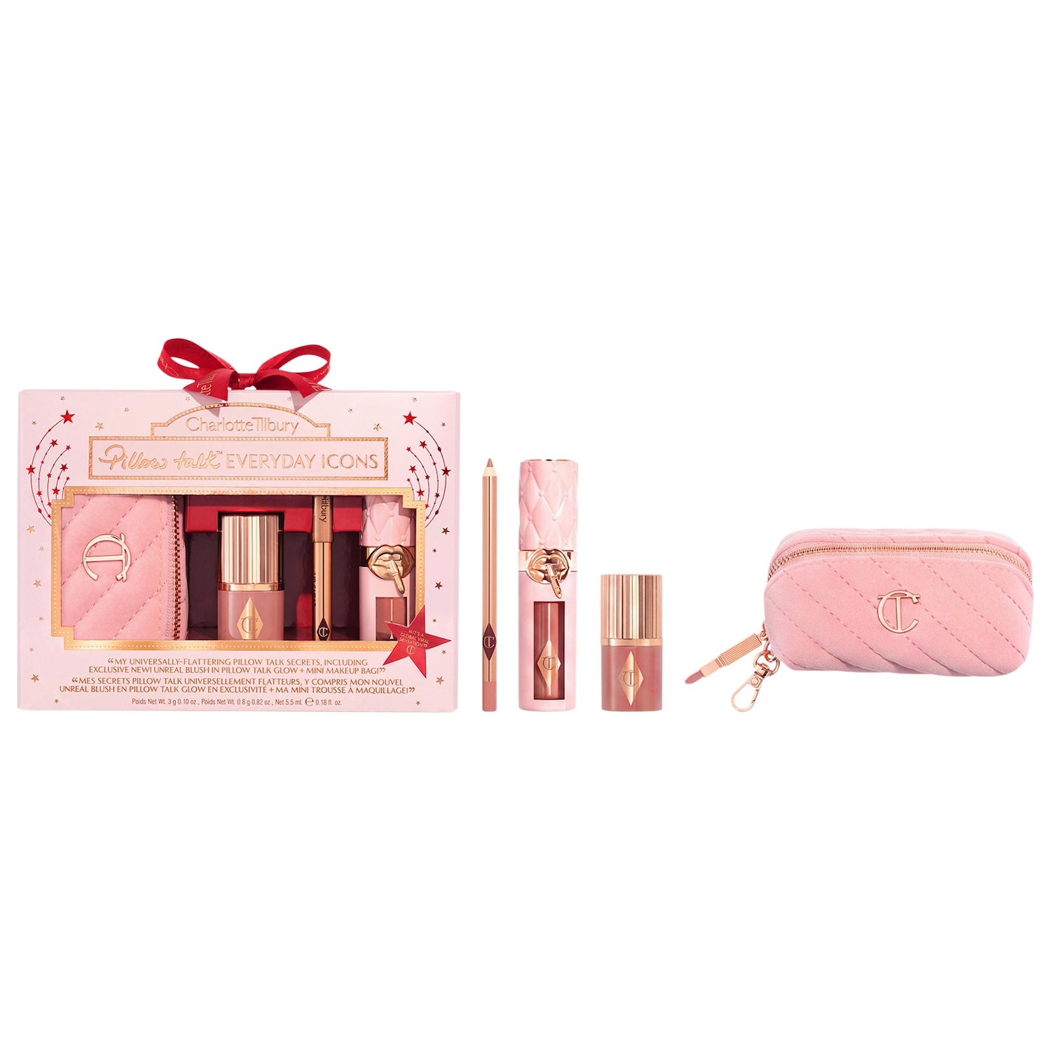 Подарочный набор для губ и щёк Charlotte Tilbury Pillow Talk Everyday Icons — фото 1