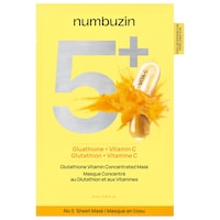 numbuzin - No.5+ Brightening Glutathione Vitamin Concentrated Mask (5ea)