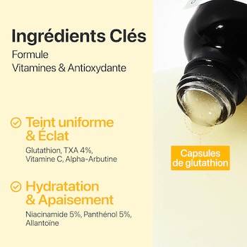concentré de glutathion Sérum vitamine no 5+ pour taches pigmentaires Torr hy