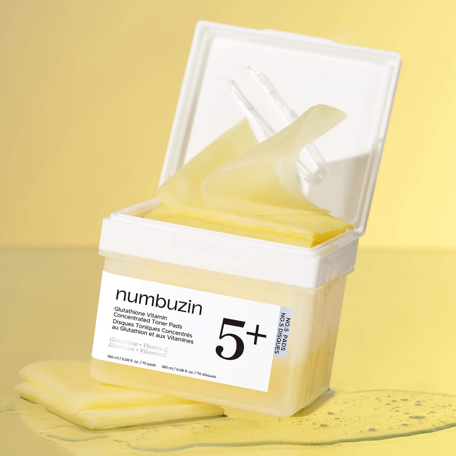 No.5+ Glutathione Vitamin All-in-One Toner Pads - numbuzin