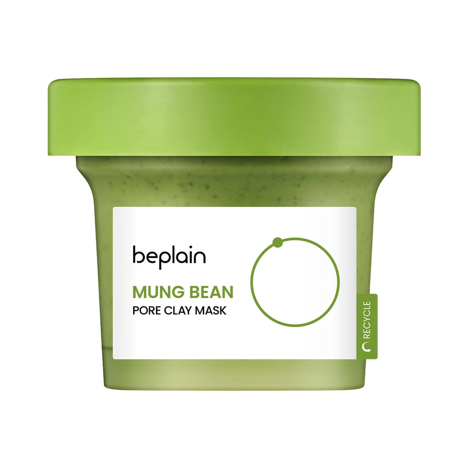 Мягкая глиняная маска для пор beplain Mung Bean для нежного отшелушивания — фото 1
