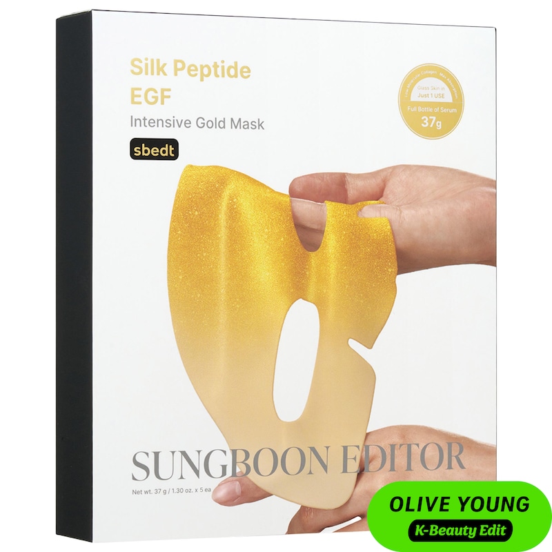 Silk Peptide EGF Intensive Collagen Gold Mask 5-Pack