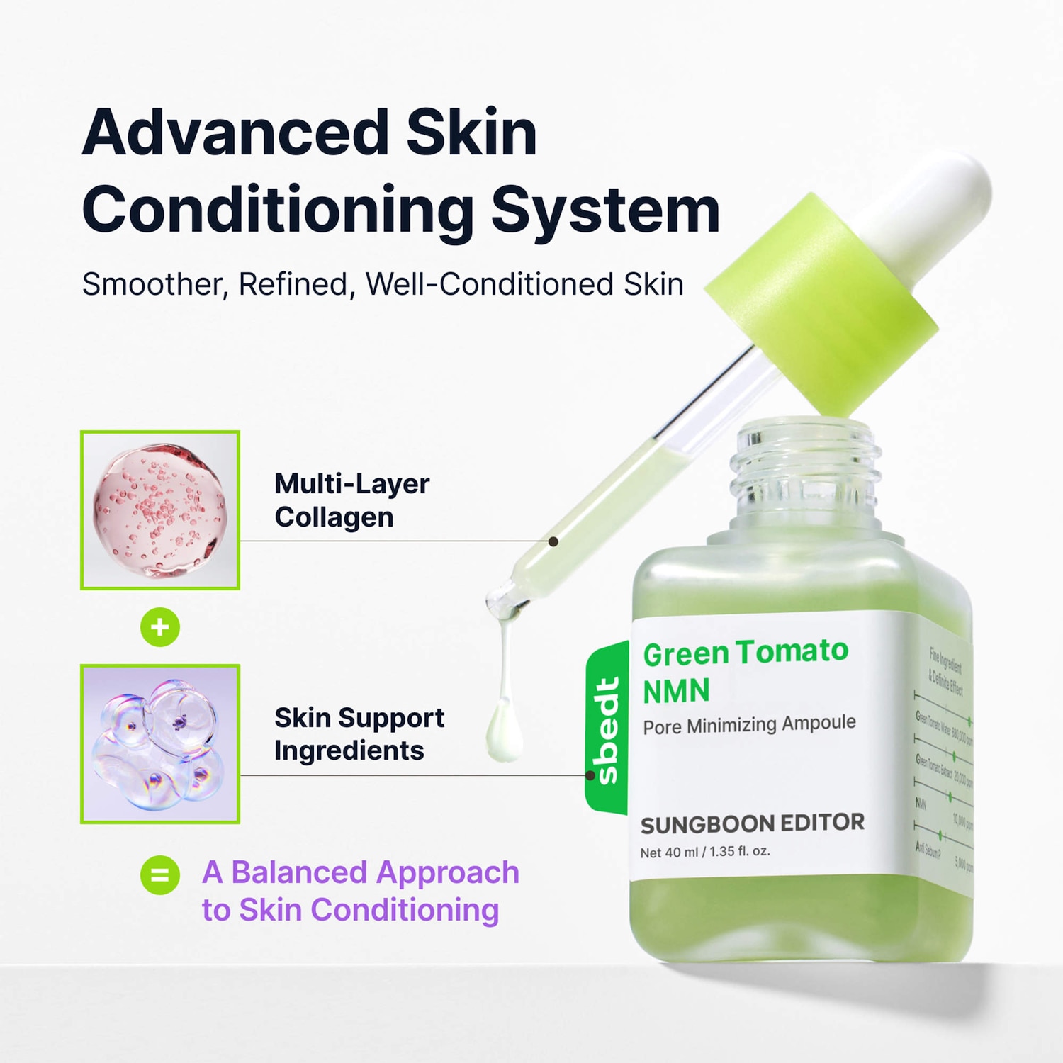 Green Tomato NMN Pore Minimizing Balancing Ampoule - SUNGBOON