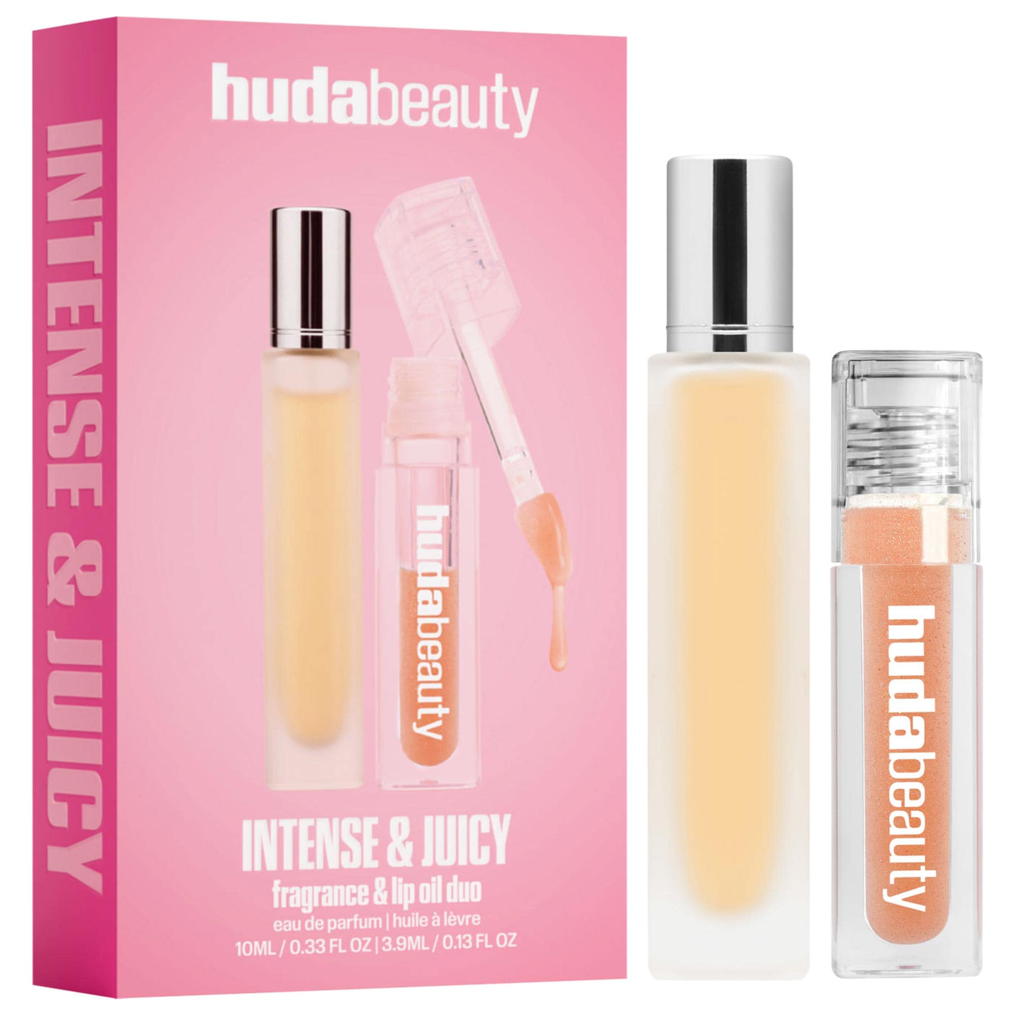 Intense & Juicy Fragrance & Lip Oil Duo - HUDA BEAUTY | Sephora