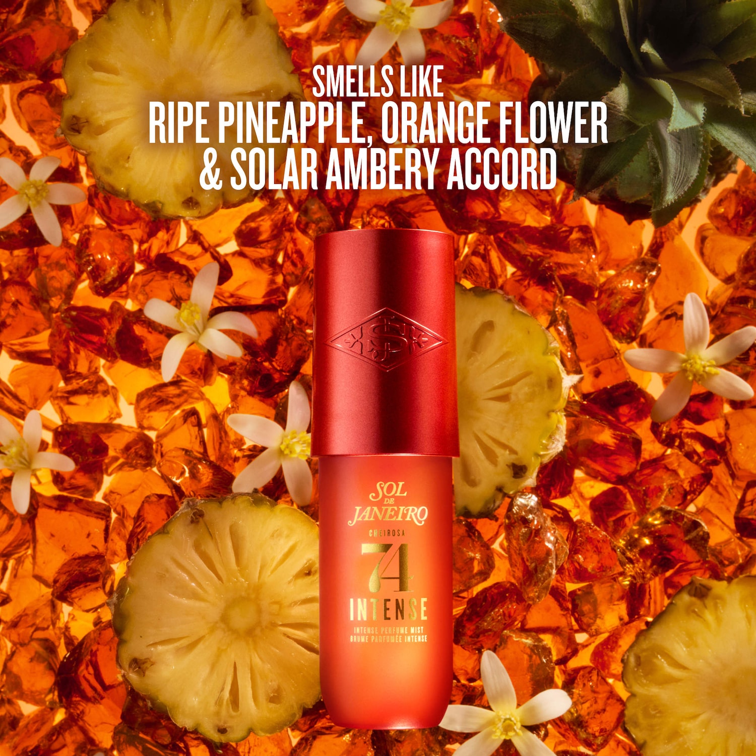 Cheirosa 74 Intense Amber Floral Perfume Mist - Sol de Janeiro