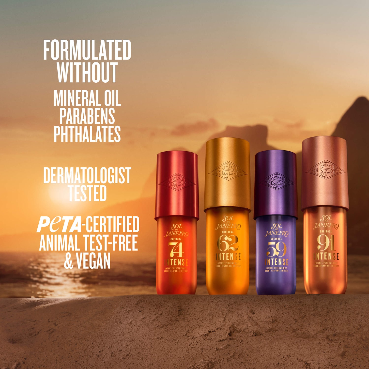 Cheirosa 74 Intense Amber Floral Perfume Mist - Sol de Janeiro