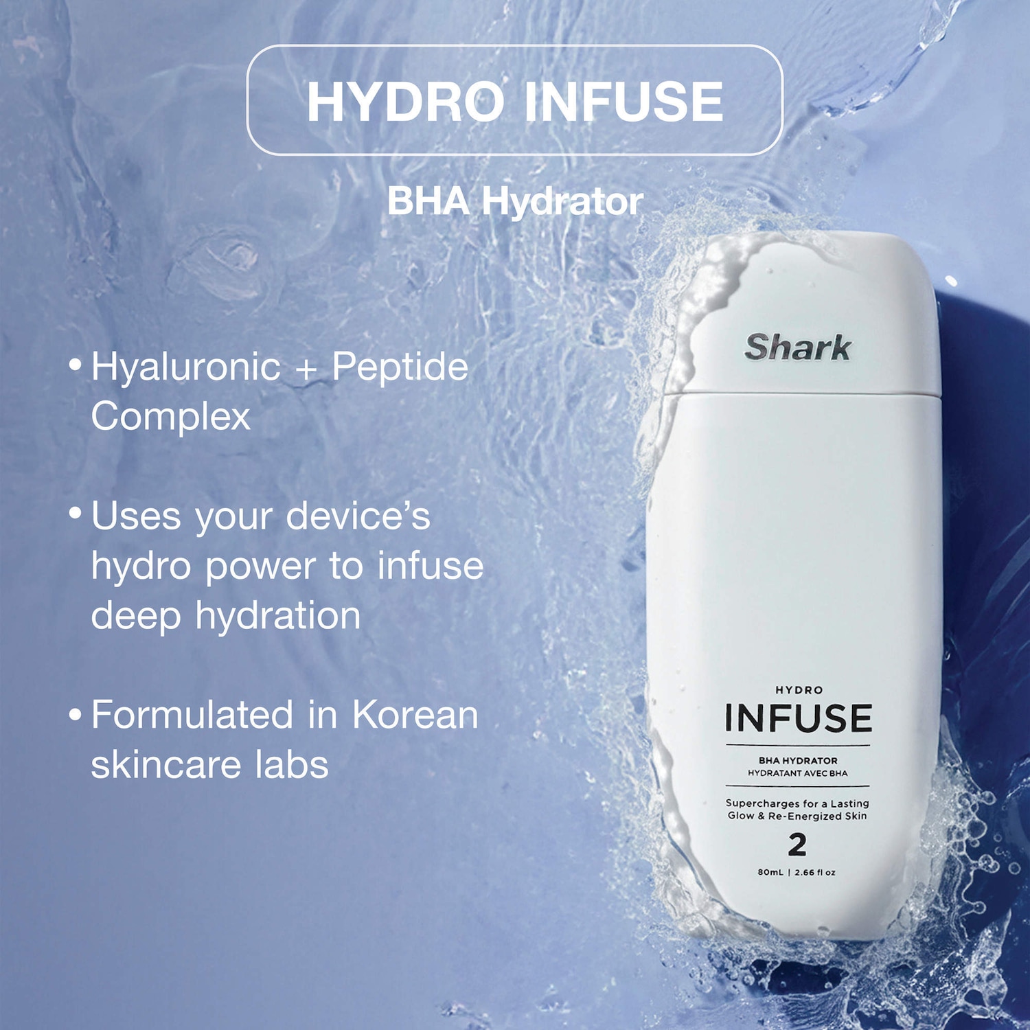 Гидро-система для домашнего ухода за лицом Shark Beauty FacialPro Glow, Pink — фото 3