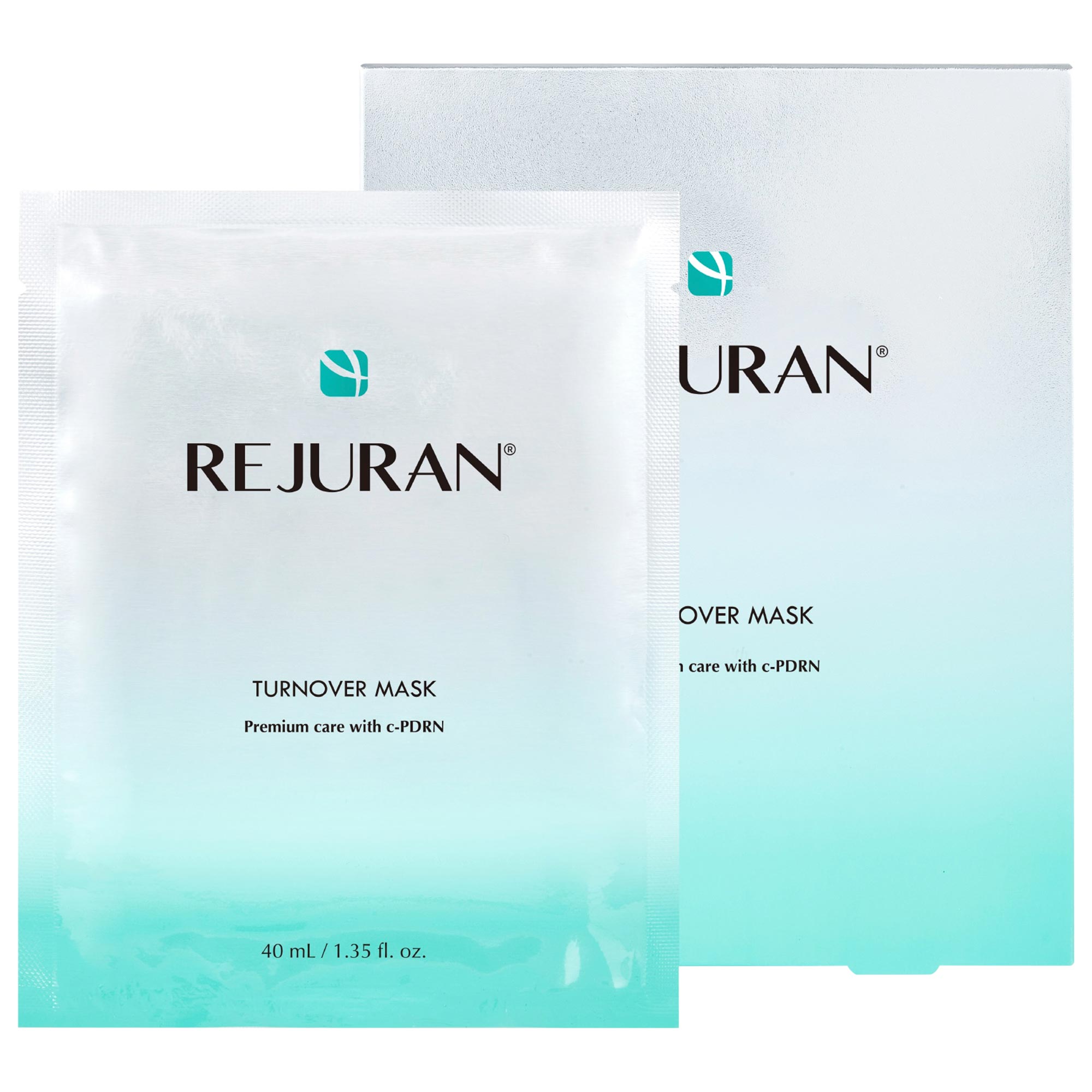 美容液 REJURAN DUALEFFECTAMPOULE & TURNOVERMASK Turnover Mask c-PDRN 5-Pack for Uneven Texture & Brightening Dull