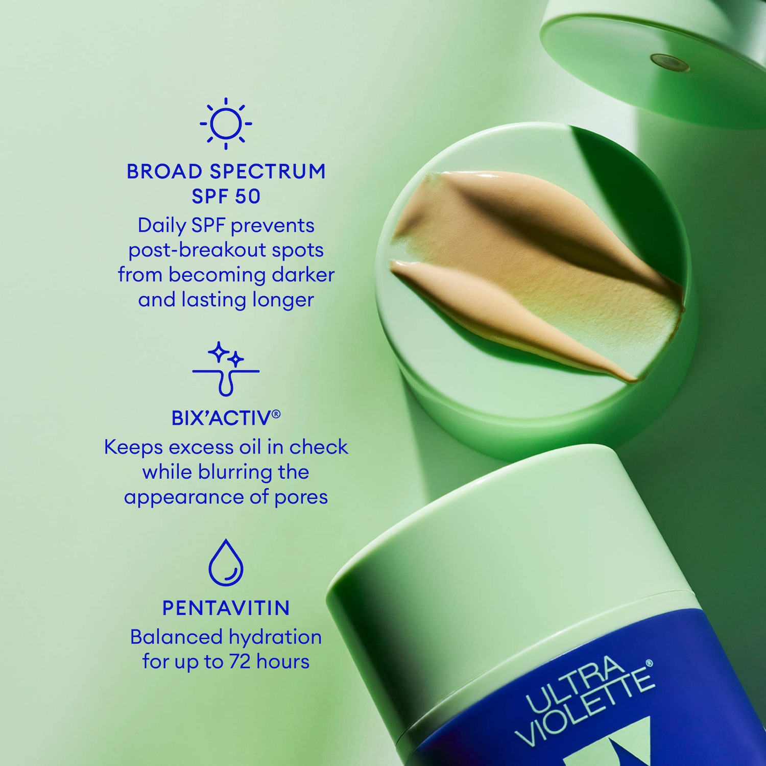 Солнцезащитный крем для лица Ultra Violette Unblock Screen SPF 50, не вызывает акне — фото 8