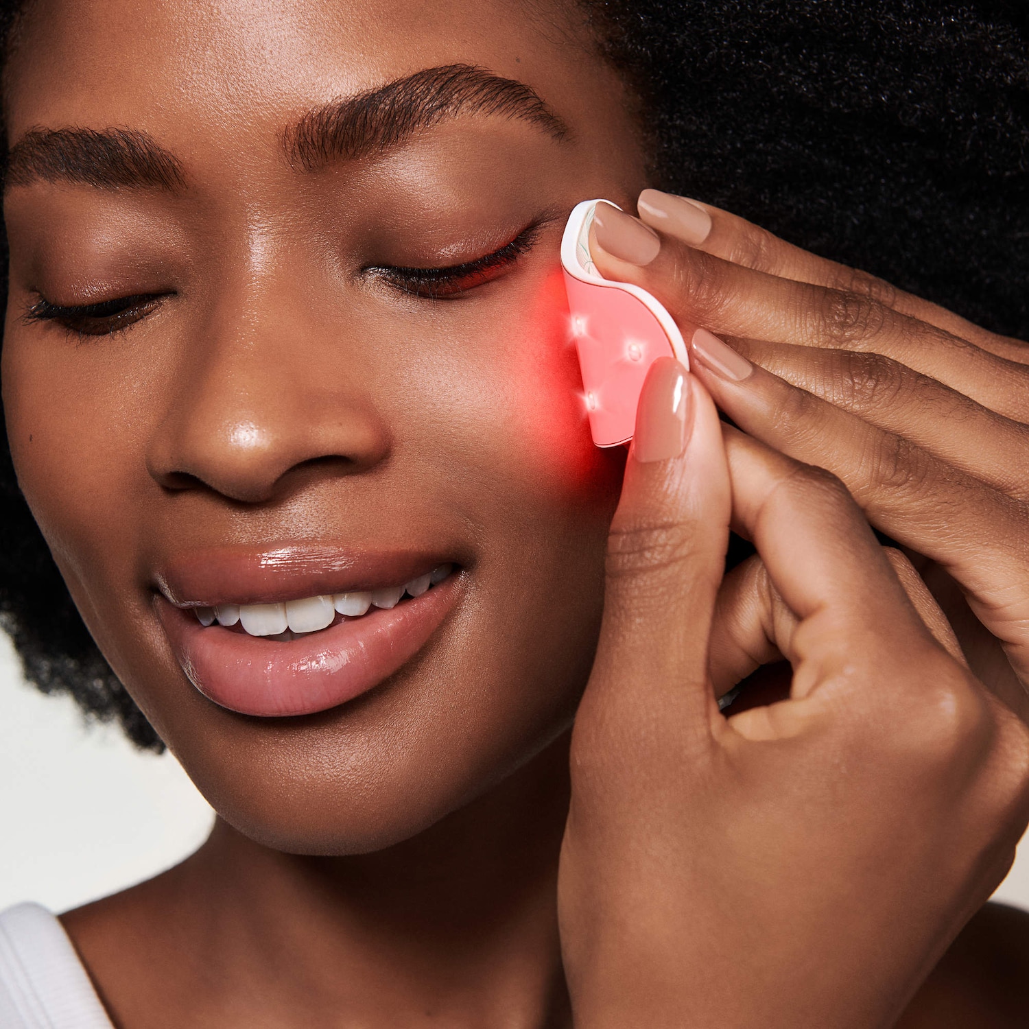 【極美品】Non-Surgical Skin Tightening and Li Mini Under Eye Brightening Red and Near-Infrared LED Mask