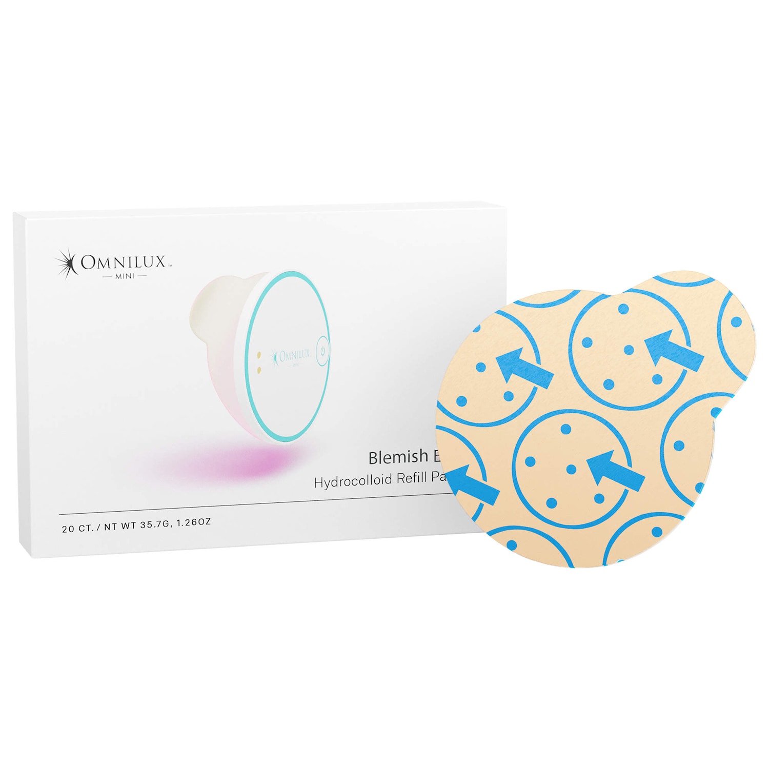 Гидроколлоидные сменные патчи Omnilux Mini Blemish Eraser — фото 1