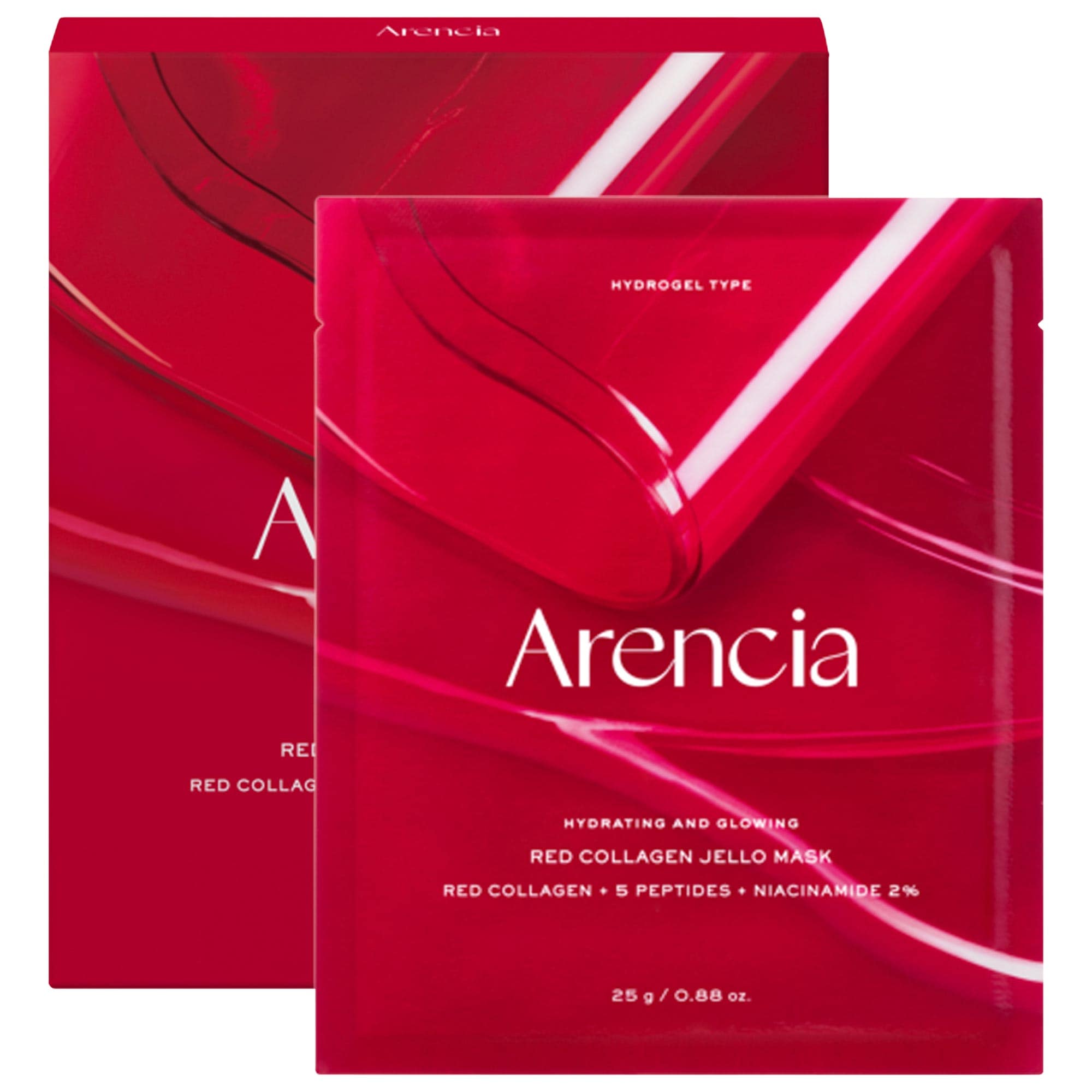 Red Collagen Pore-Tightening Jello Mask (4-Pack) with Red Collagen, Niacinamide, and Peptides