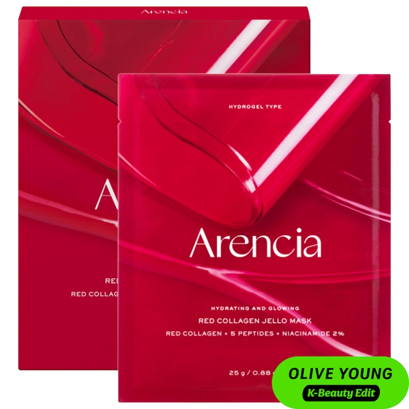 Red Collagen Pore-Tightening Jello Mask 4-Pack with Red Collagen, Niacinamide, and Peptides