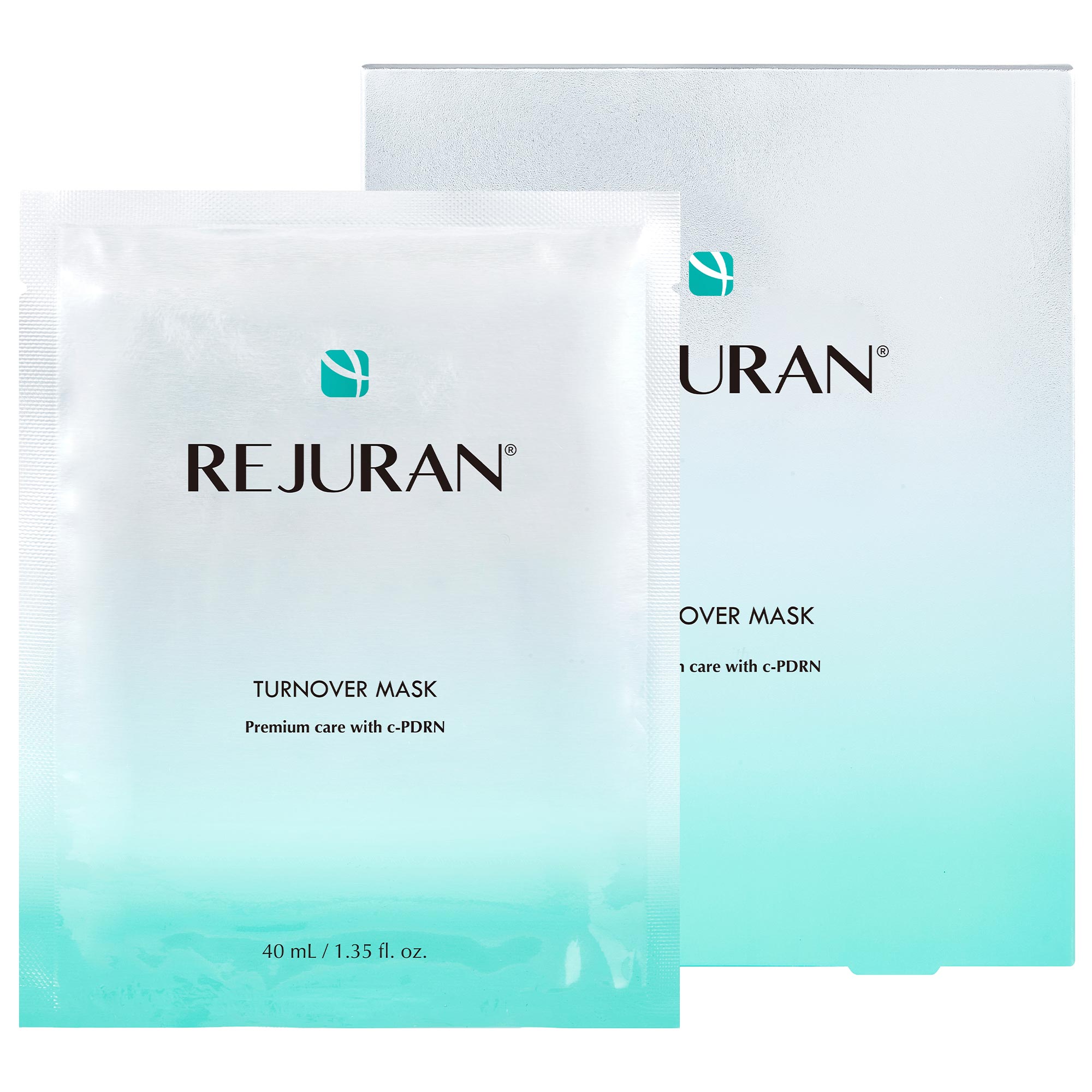 ８箱セット REJURAN TURNOVER MASK 5枚入り Turnover Mask c-PDRN® 5-Pack for Uneven Texture & Brightening Dull
