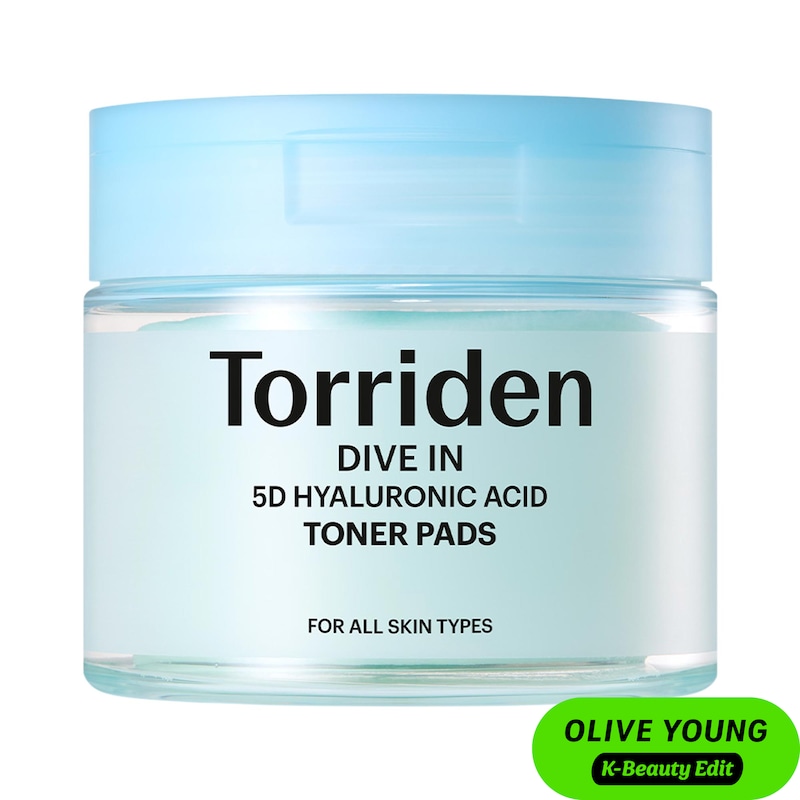 DIVE IN 5D Hyaluronic Acid Toner Pads for Deep Hydration & Exfoliation